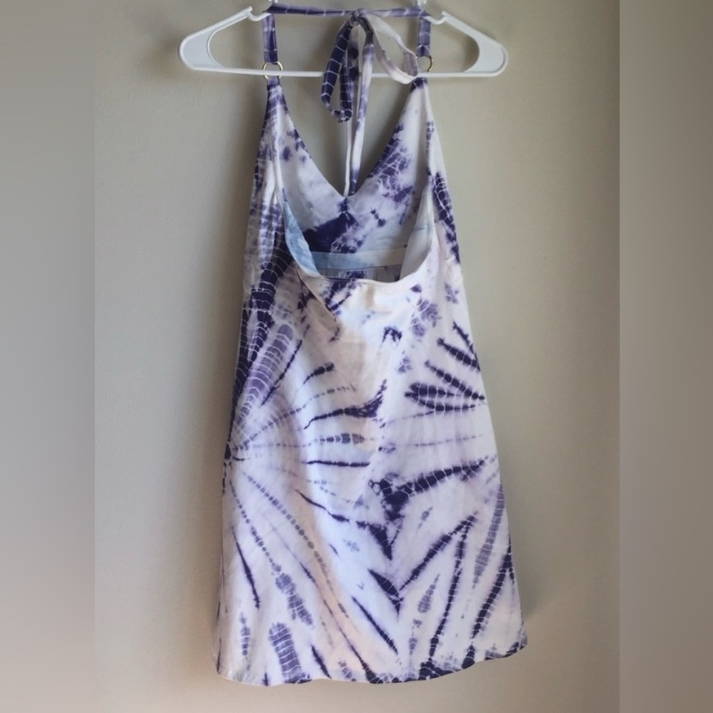 Victoria's Secret White and Purple dress halter M bra top - Picture 3 of 5